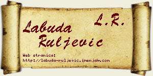 Labuda Ruljević vizit kartica